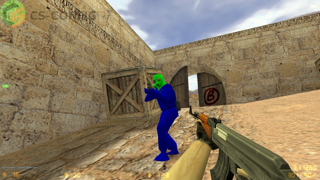 CS 1.6 с красными и синими моделями