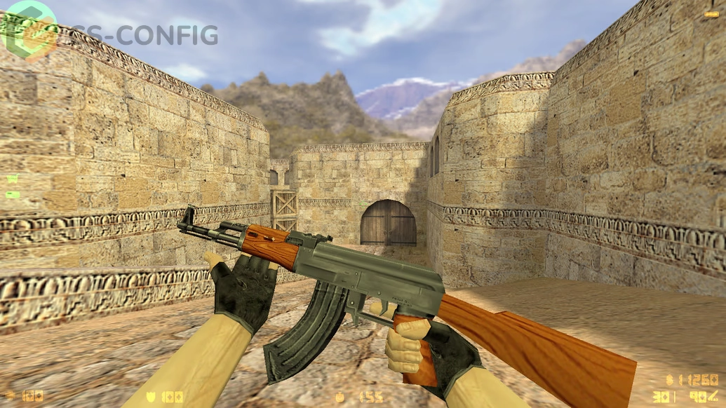 CS 1.6 с осмотром оружия