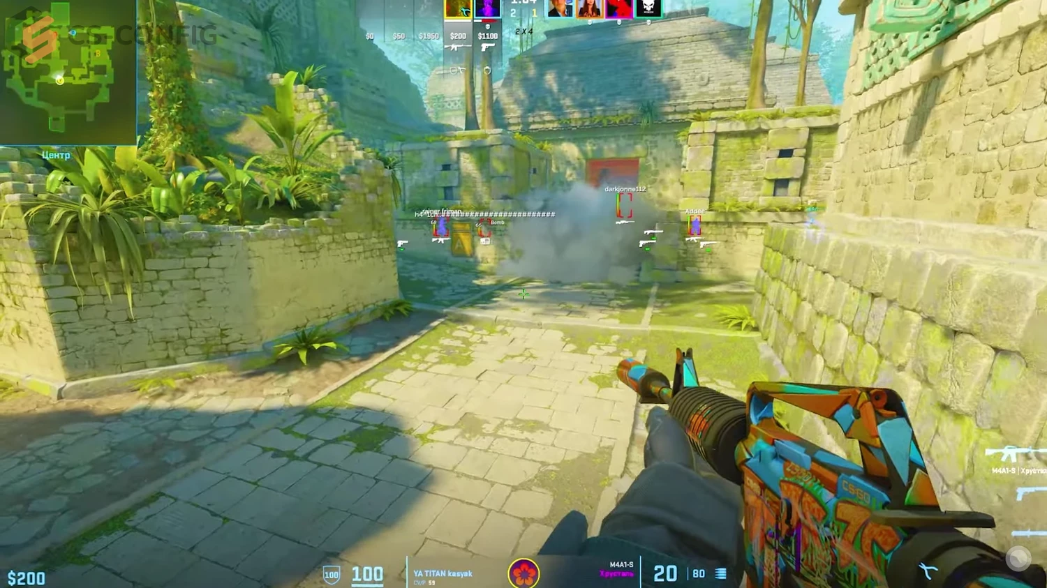 CS 2 с читом Midnight внутри