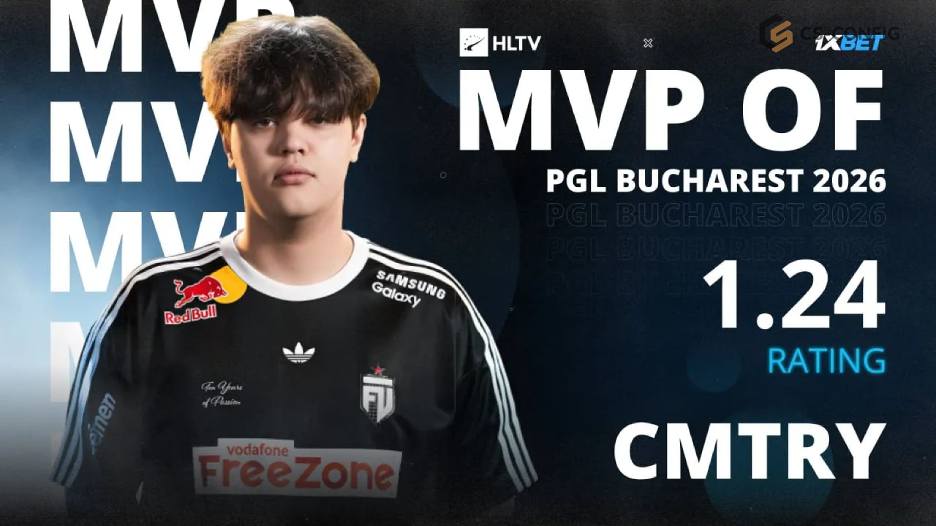Cmtry стал самым ценным игроком PGL Bucharest 2026