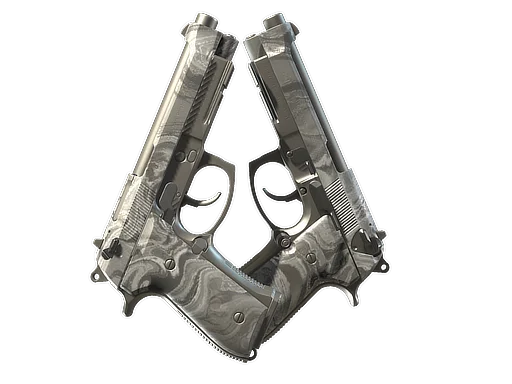Dual Berettas | Silver Pour немного поношенное для CS2