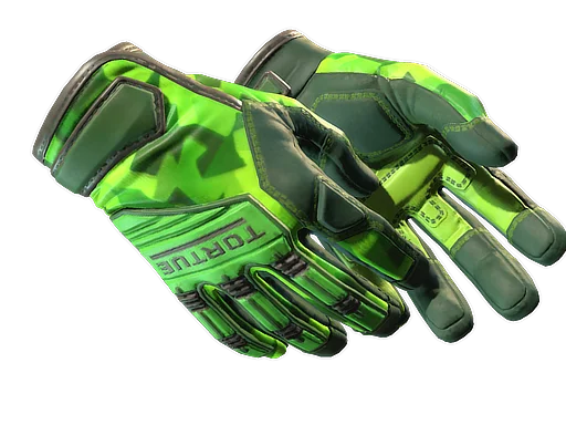 Specialist Gloves | Lime Polycam немного поношенное для CS2