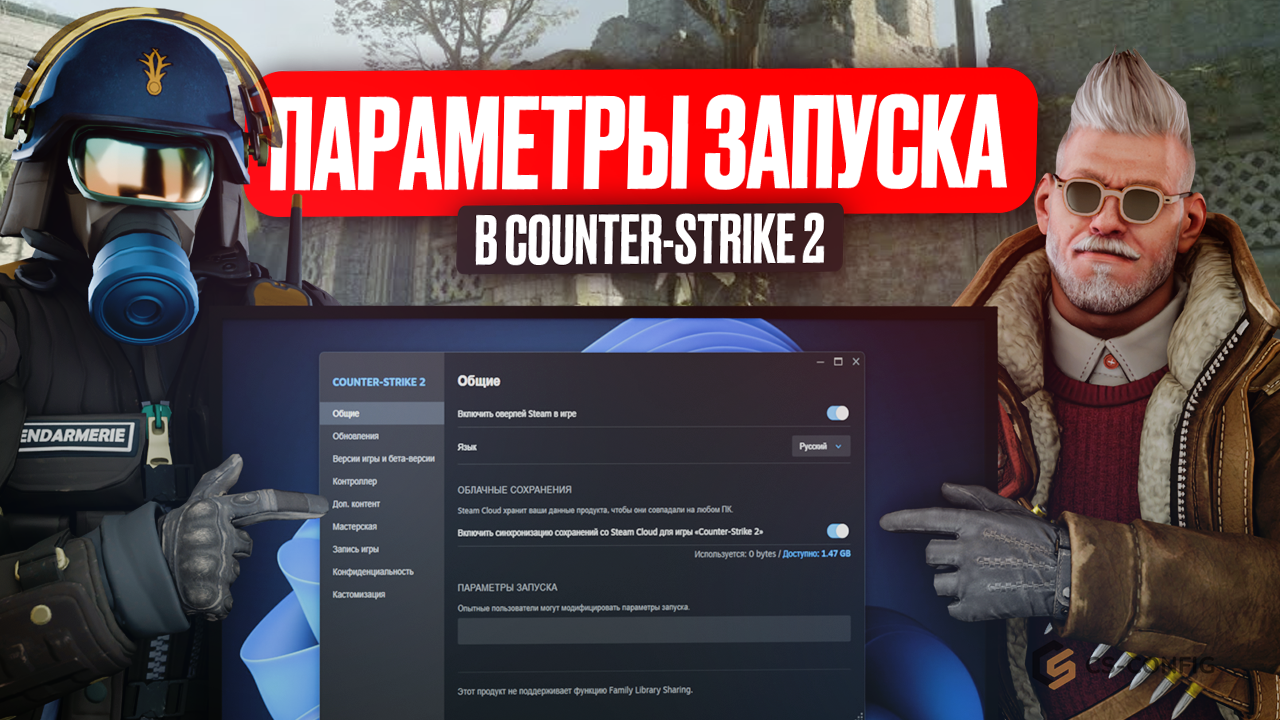 Актуальные параметры запуска CS2